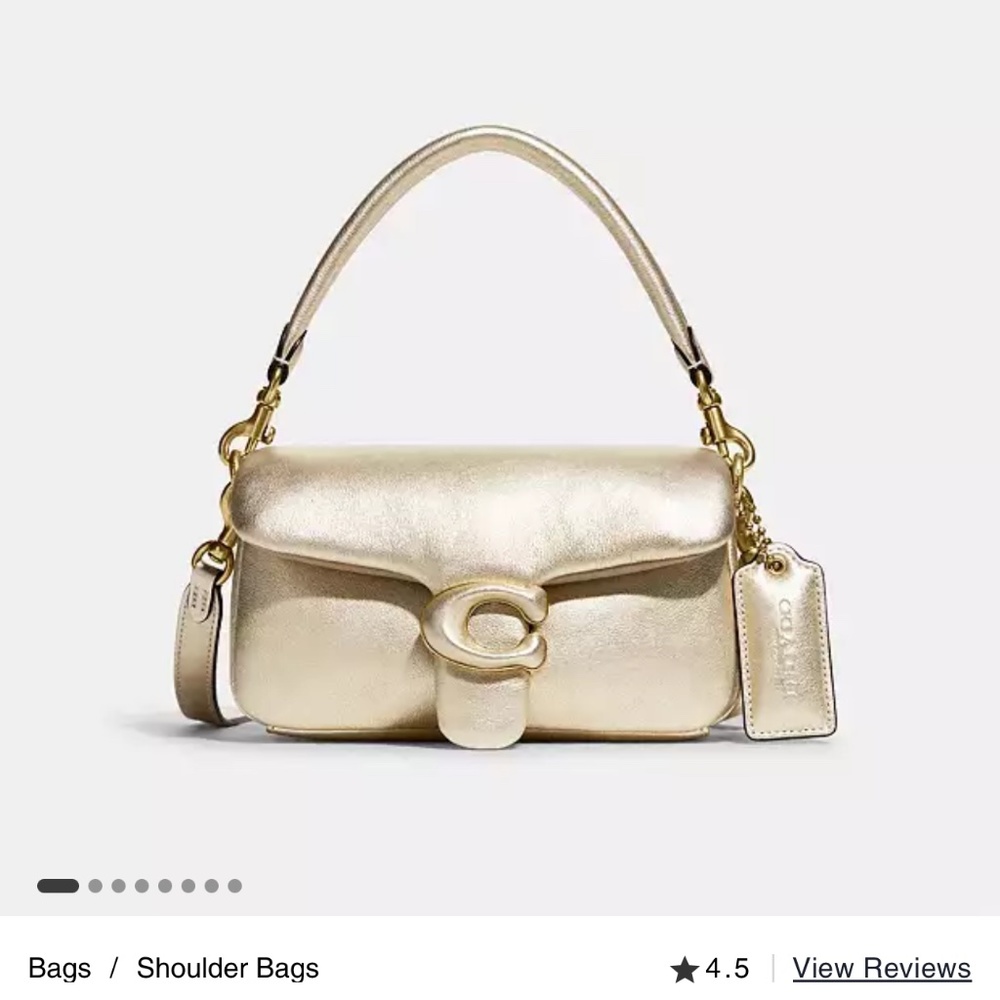 NEW Coach Pillow Tabby - GOLD